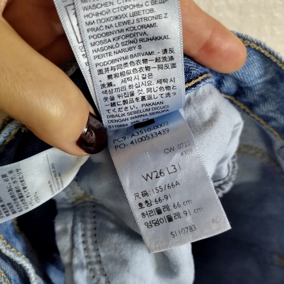 Levi's '94 Baggy Distressed Jeans Relaxed Sz 26 - Picture 9 of 12